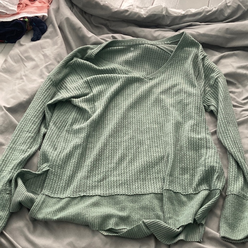 Green So Cozy top size M
